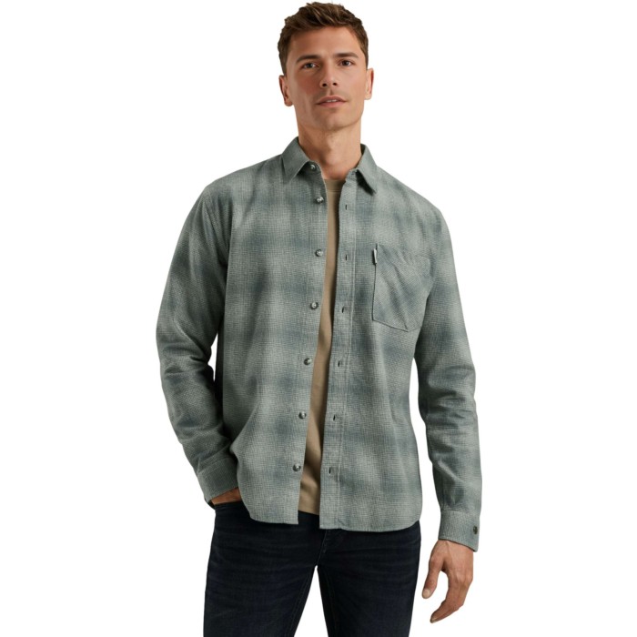 LONG SLEEVE SHIRT Mouline Check Stormy Weather