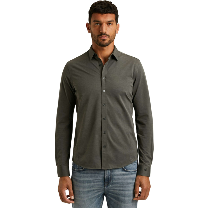 LONG SLEEVE SHIRT Tec Jersey Light Black Sand