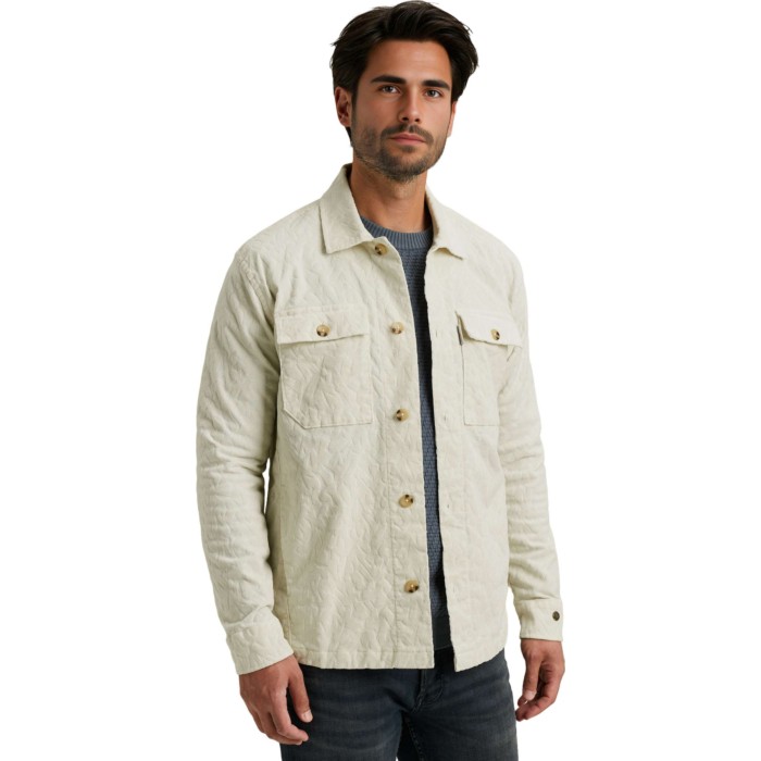 LONG SLEEVE SHIRT Ribcord Tonal pr Vaporous Gray