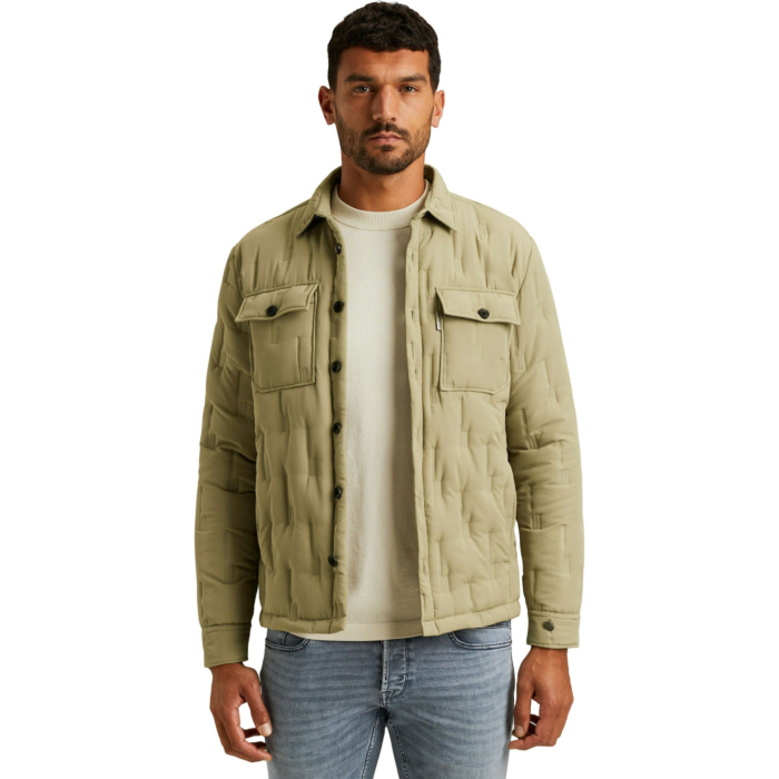 LONG SLEEVE SHIRT Welded Pattern Slate Green