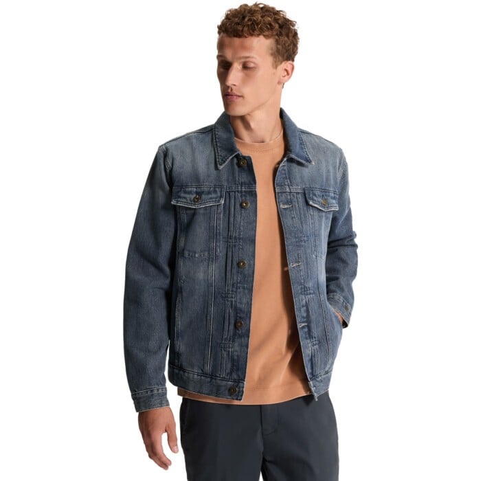 DENIM JACKET HEAVY USED BLUEGREY Heavy Used Blue