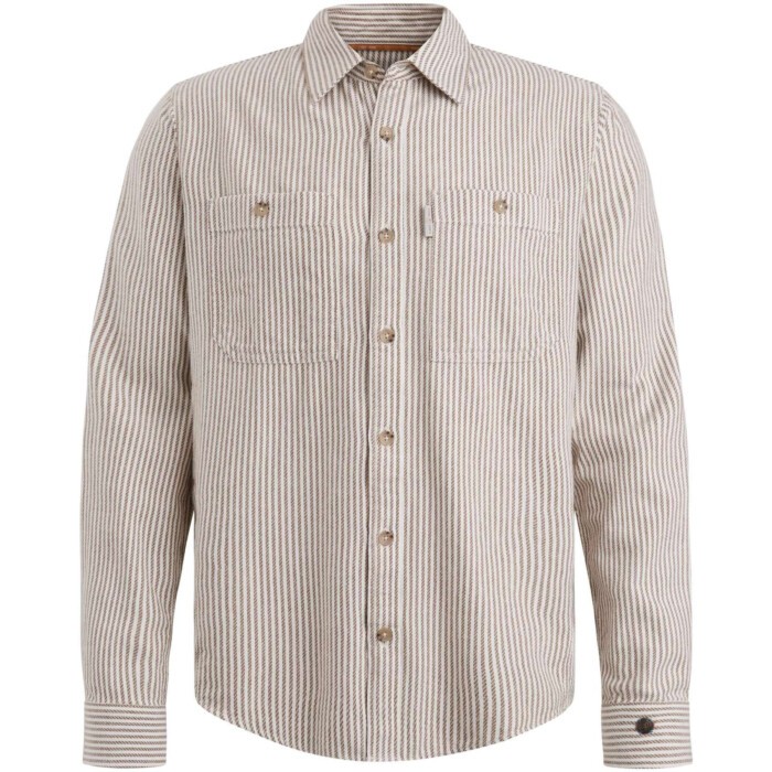 Long Sleeve Shirt Dobby stripe reg Partridge