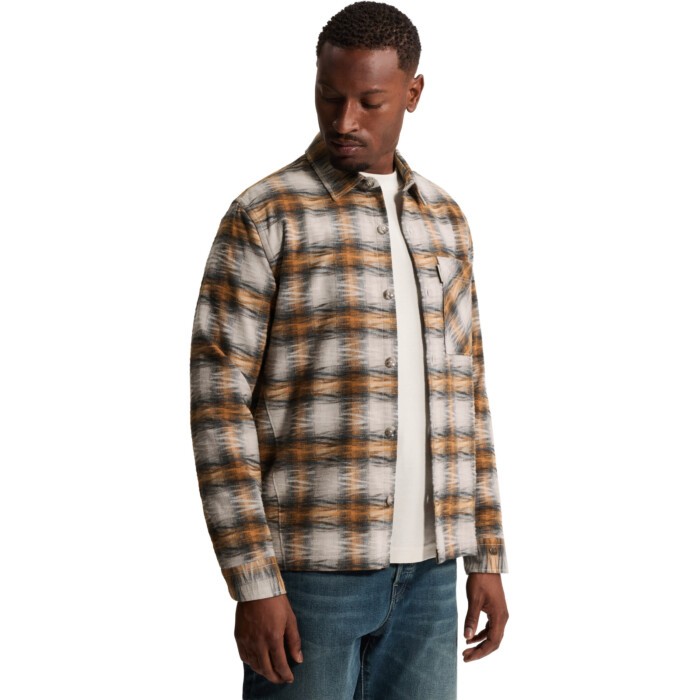 Long sleeve shirt Check Jacquard Sunburn