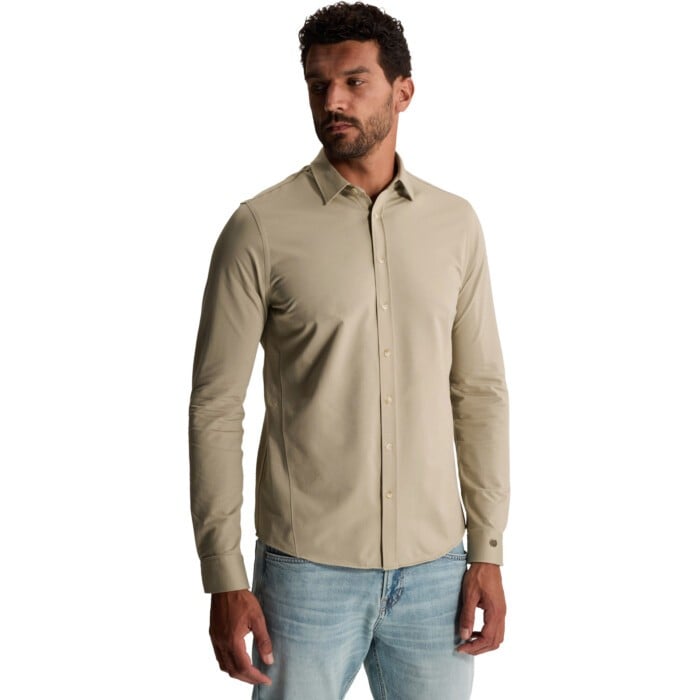 Long sleeve shirt Twill Jersey Abbey Stone