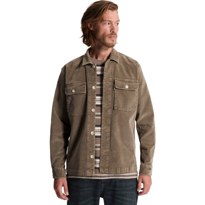 Long sleeve shirt Velvet garment d Walnut