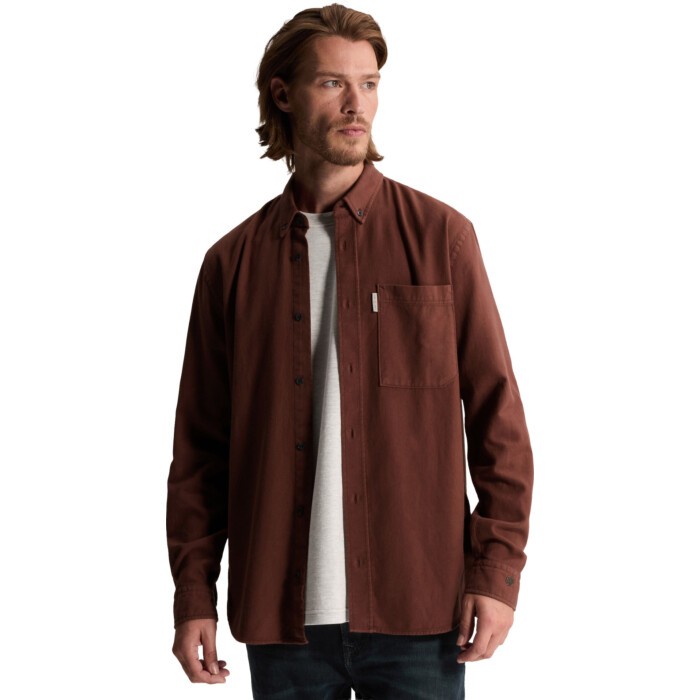 Long sleeve shirt Mid layer faded Mahogany