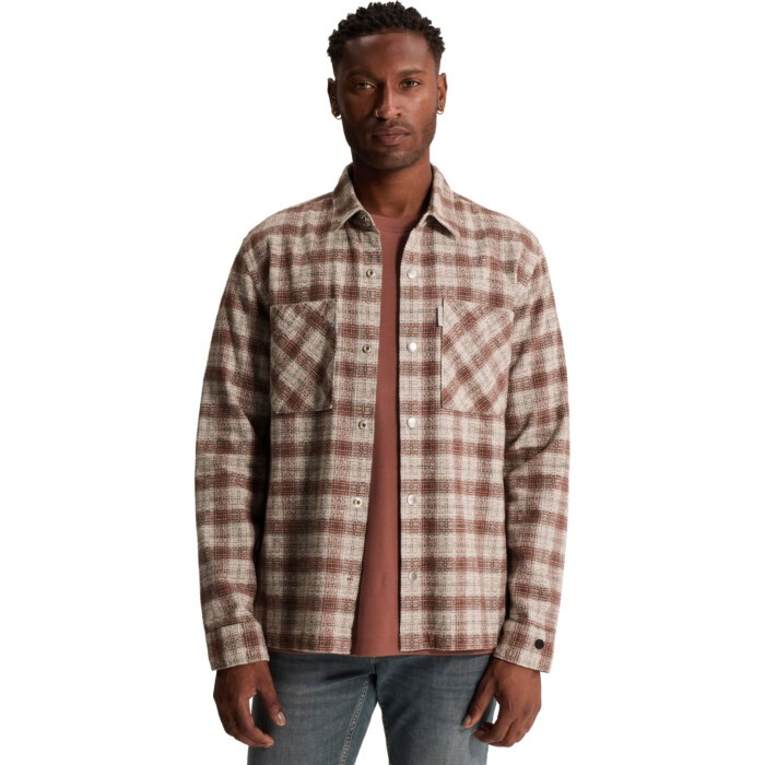Long sleeve shirt Dobby yarn dyed Lunar Rock