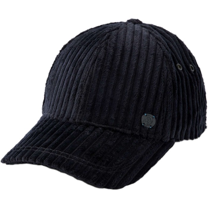 Corduroy cap black