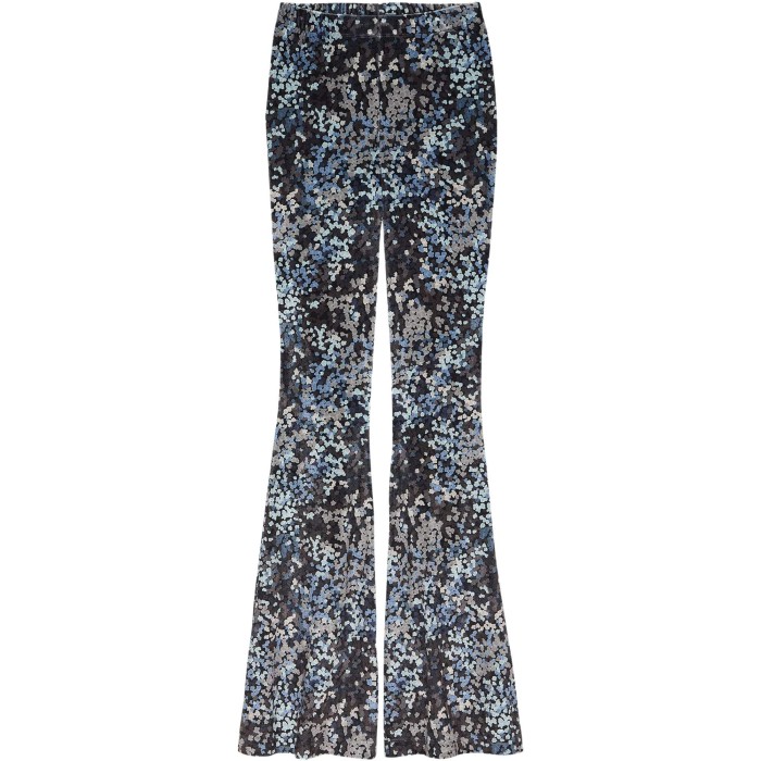 Trousers  cloudy leaves midnight navy