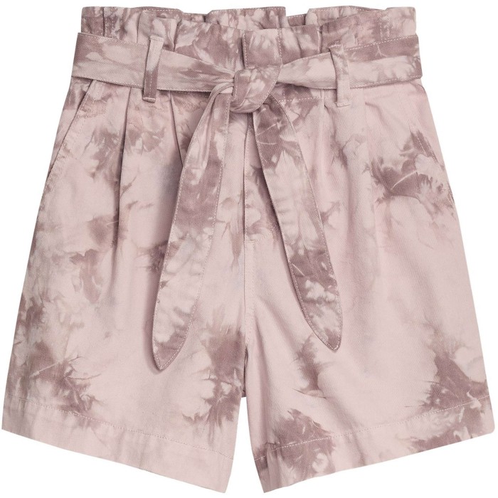 Short anis tie dye washed peach