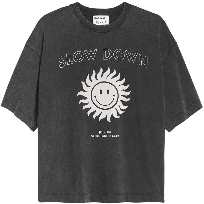 T-shirt slow down dark grey