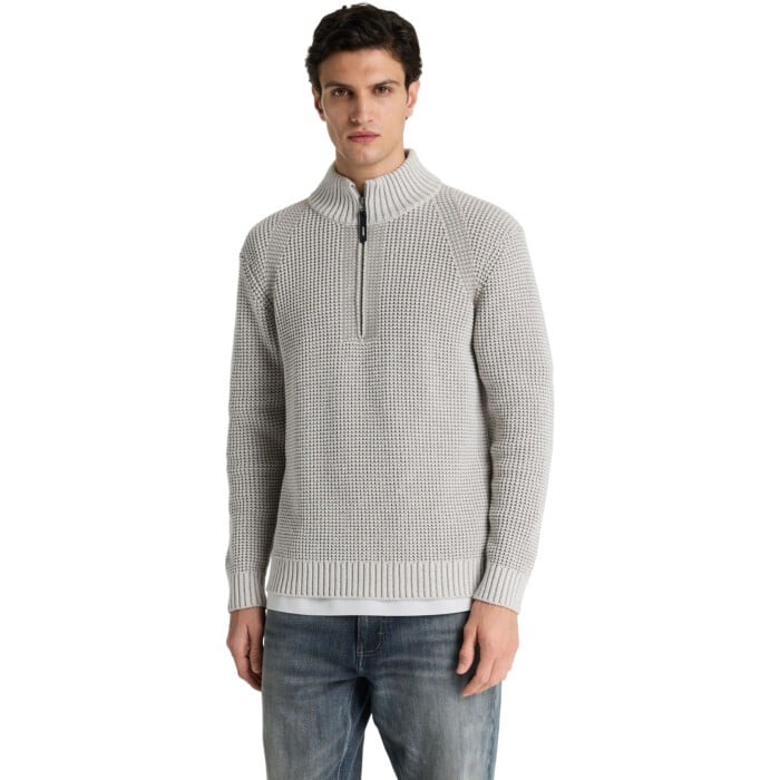 OLIVER DUAL HALF ZIP glacier grey
