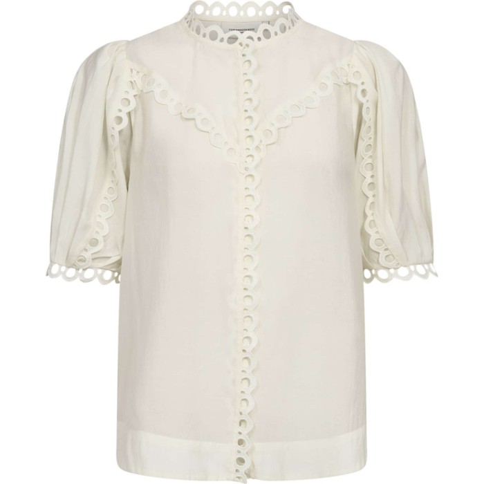 CMMolly lace shirt jet-stream white