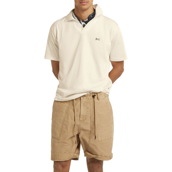 SCISSOR OPEN COLLAR POLO LSC