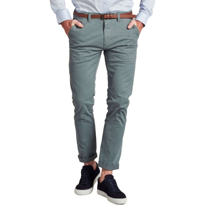 Presley Chino Pants with belt Stretch Twill