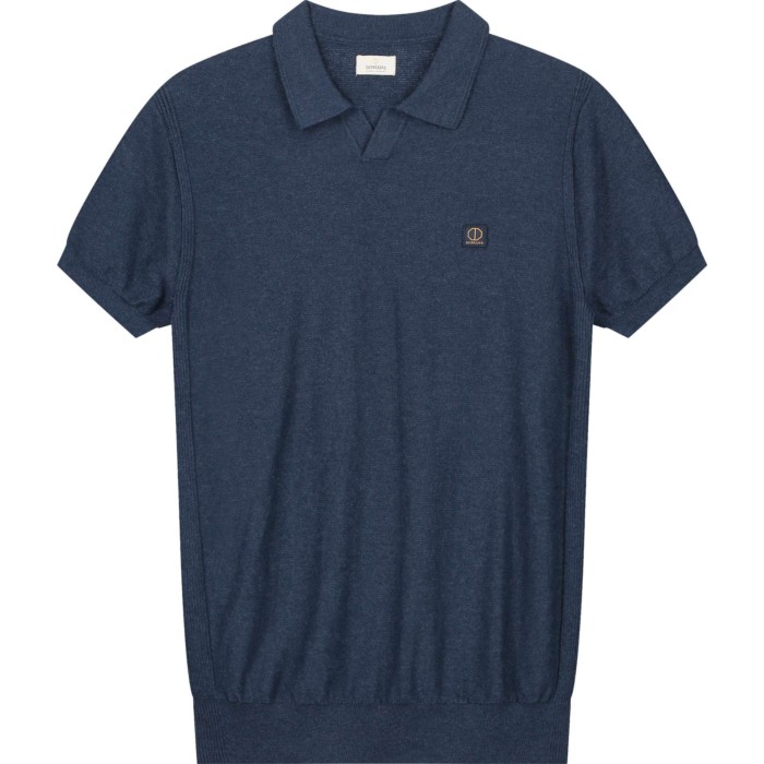 Polo s/s melange slub