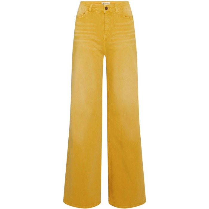 Eva wide leg trousers saffron yellow