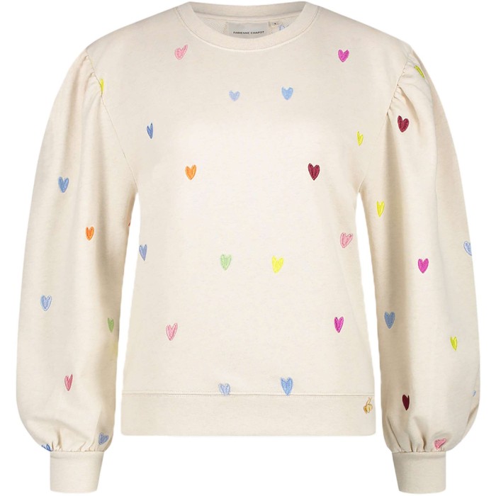 Lin sweater oatmeal harts embro