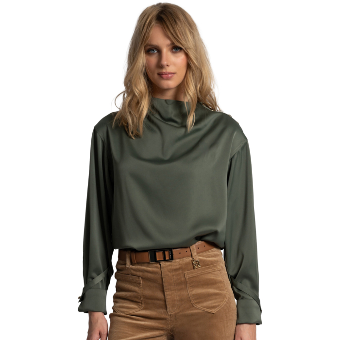 Joline High Collar Blouse
