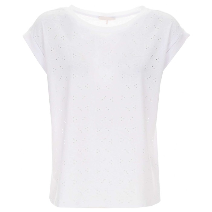 Fqblond tee flower br.white