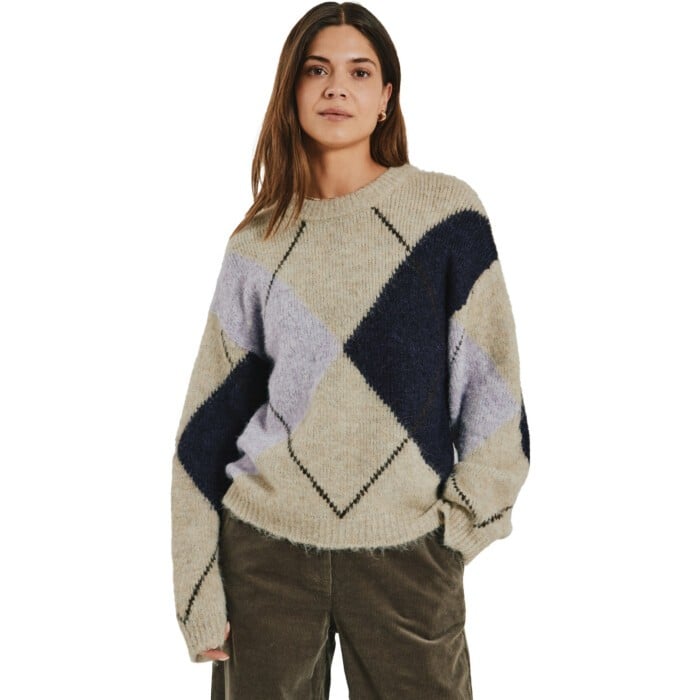 FQGRSLULU Pullover Oyster Grey Melange