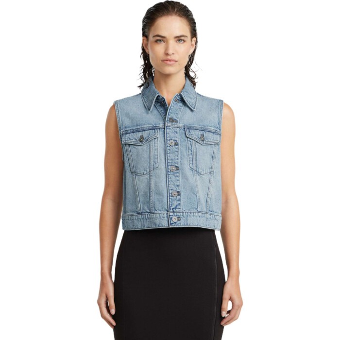 Shrunken vest wmn