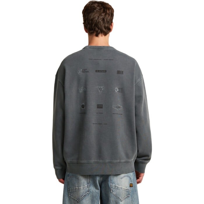 Washed multi gr relaxed r sw