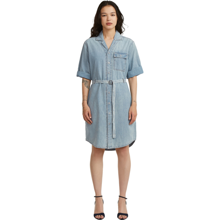 Belted Shirt Dress s\s wmn