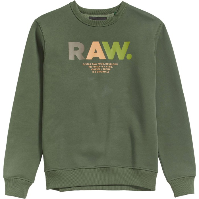 Multi colored raw. r sweat hunter green