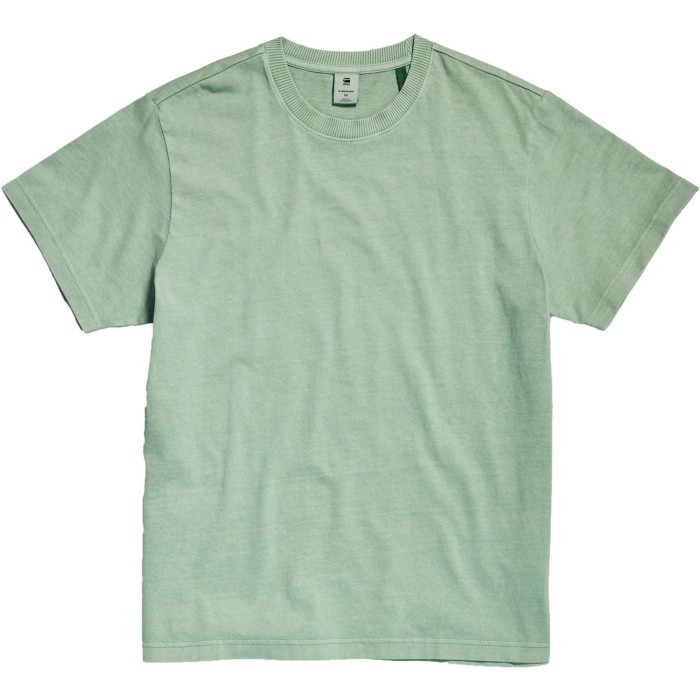 Overdyed loose r tee green- blue