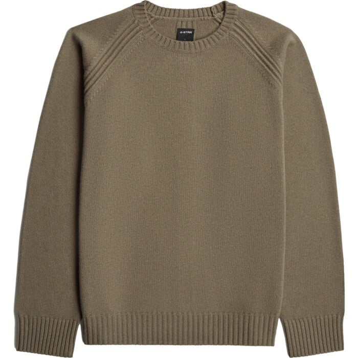 Wool raglan relaxed r knit