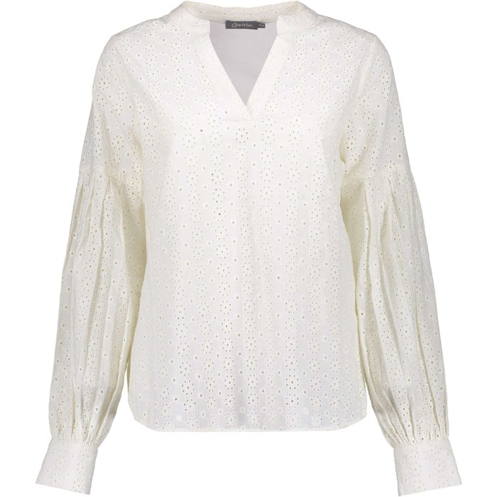 Top off-white broderie