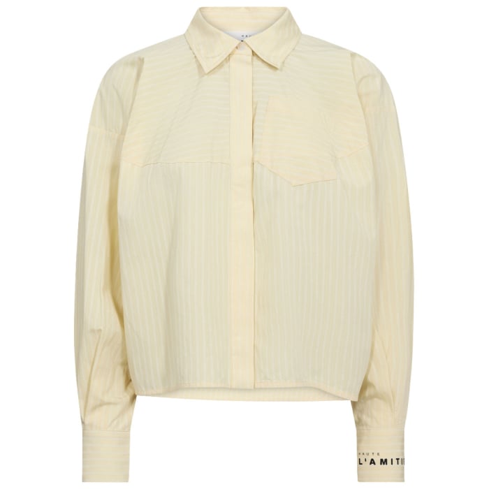 Sophie Yellow Stripe Shirt Pale Yellow