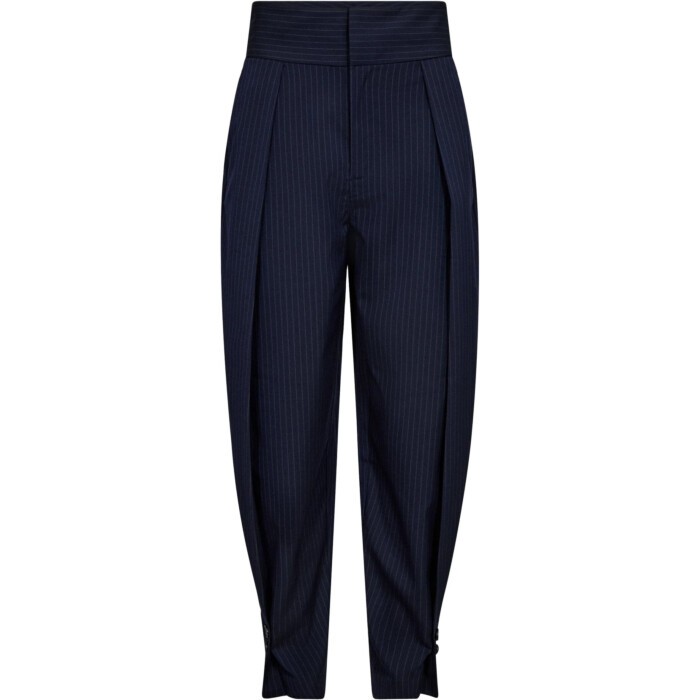 Navy Pin Pleat Pant Navy