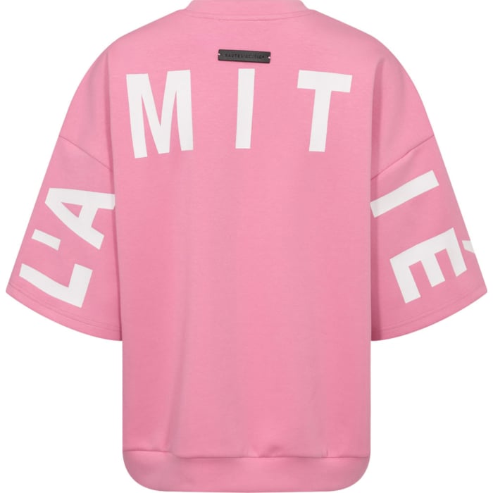 Maxi Split SS Logo Sweat Candyfloss