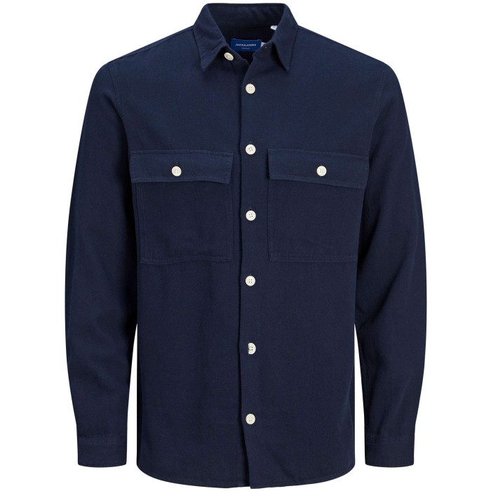 Gordon linen overshirt ls navy blazer//comfort