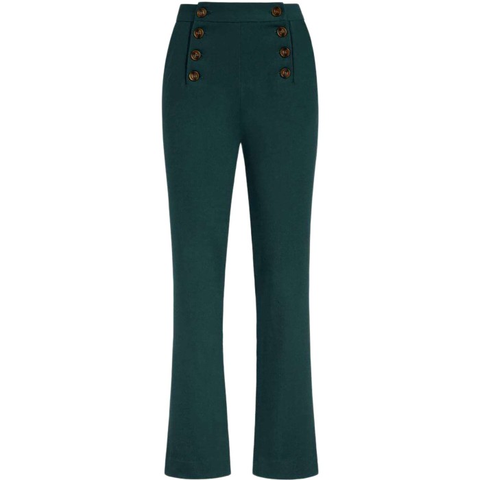 Lara sailor pants pine green