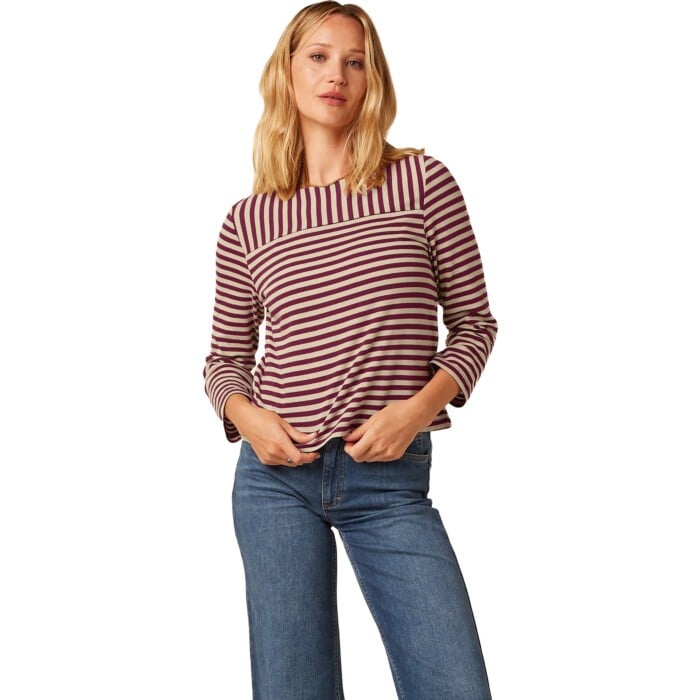 Boatneck Yoke Top Chopito Stripe