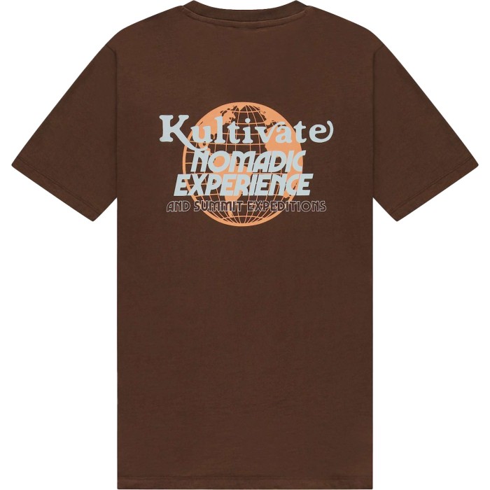 T-shirt nomadic shaved chocolate brown