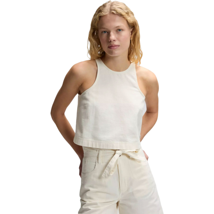 Boxy Sleeveless Top Natural