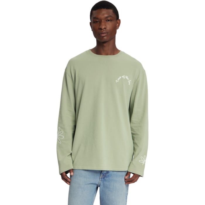DAISY LONGSLEEVE GARMENT DYED T-SHIRT
