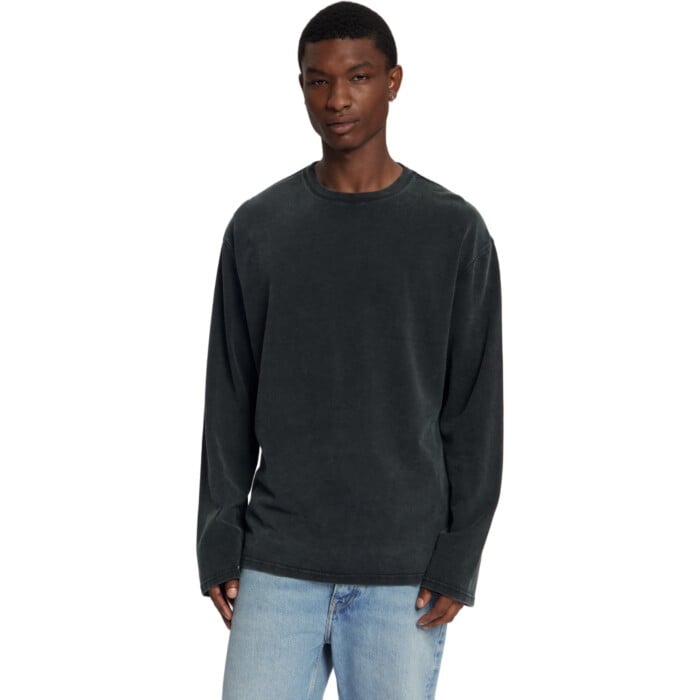 THAUMAS GARMENT DYED LONG SLEEVE T-SHIRT
