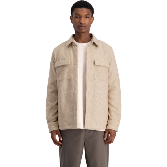 OPTICA BRUSHED HERRINGBONE SHIRT