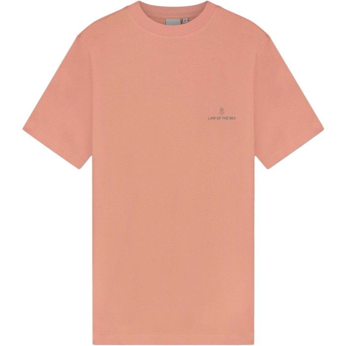 T-shirt Ronde hals LAW Peach pink