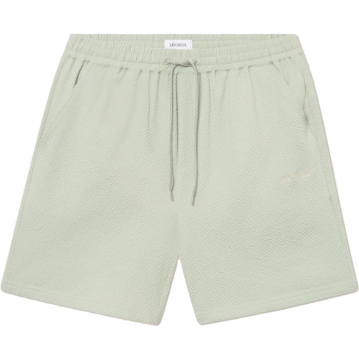 Stan seersucker swimshorts smoke green