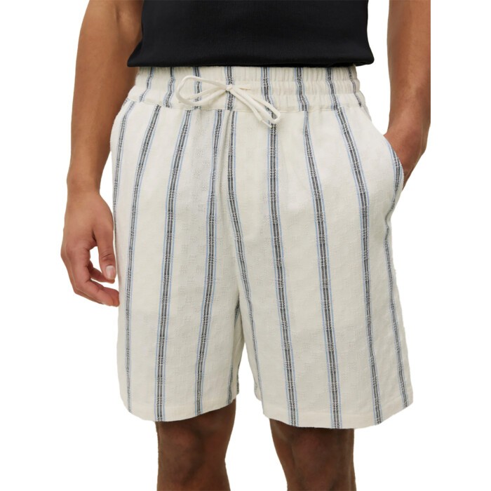 Harry Check Dobby Shorts Light Ivory