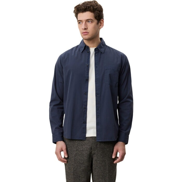 Garment dued shirt india ink blue