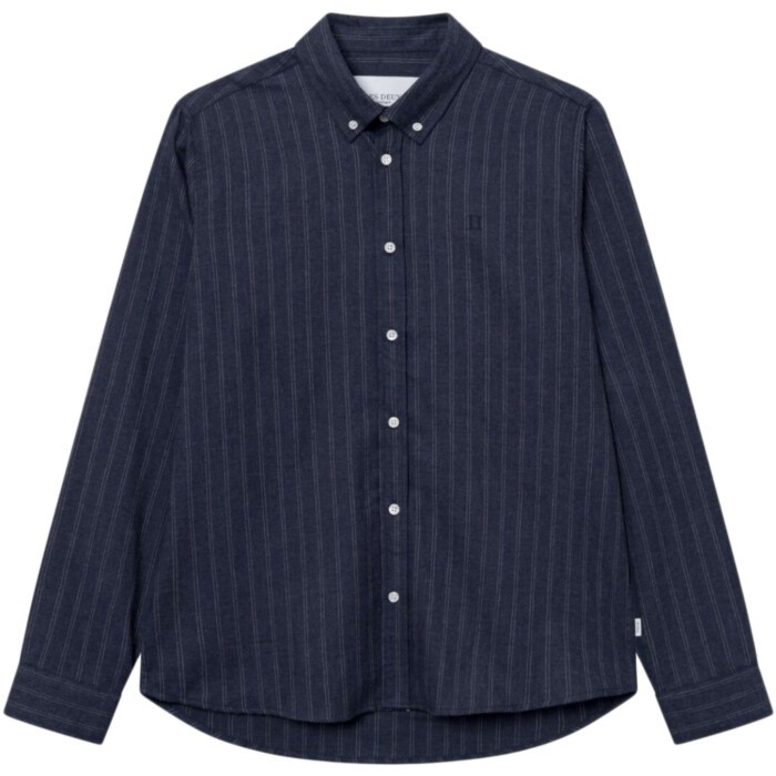 Desert reg. shirt stripe dark navy /ivory