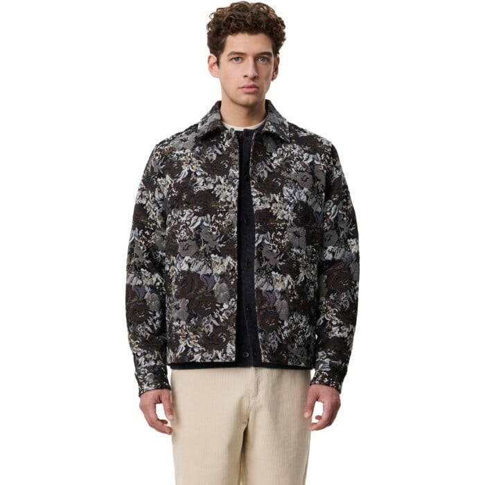 Rose Jacquard Overshirt Dark Sand