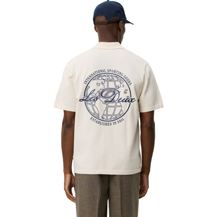 Emmett Globe Knitted SS Shirt Ivory